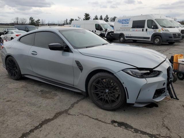 WBS43AZ00NCJ25841 - 2022 BMW M4 COMPETITION GRAY photo 4