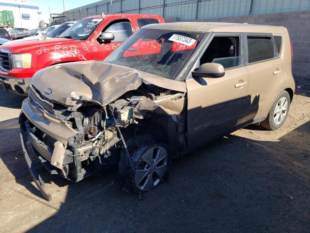 KNDJN2A26F7158943 - 2015 KIA SOUL BROWN photo 1