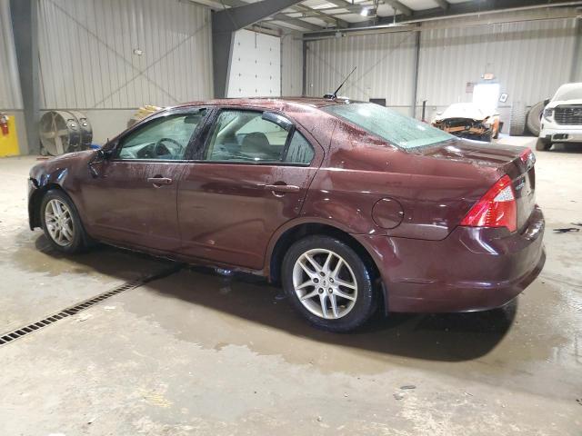 3FAHP0GA6CR149259 - 2012 FORD FUSION S MAROON photo 2