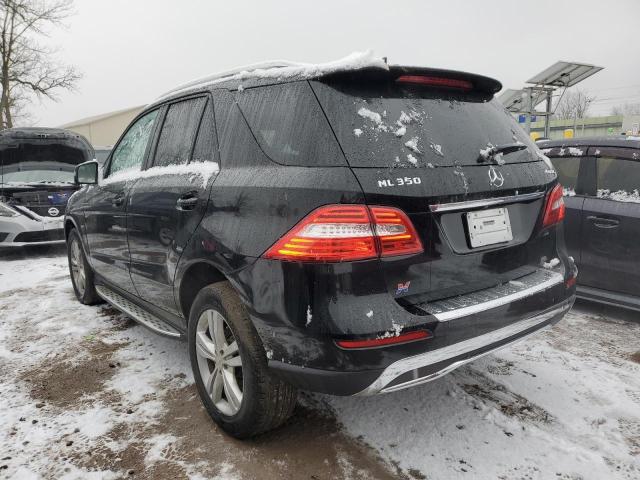 4JGDA5HB2CA028717 - 2012 MERCEDES-BENZ ML 350 4MATIC BLACK photo 2