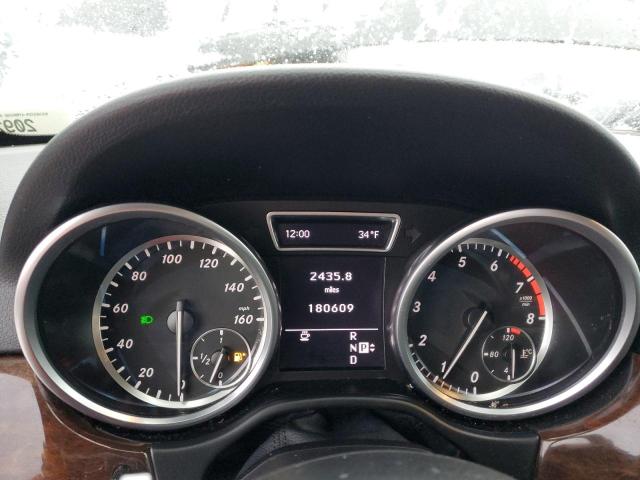 4JGDA5HB2CA028717 - 2012 MERCEDES-BENZ ML 350 4MATIC BLACK photo 9