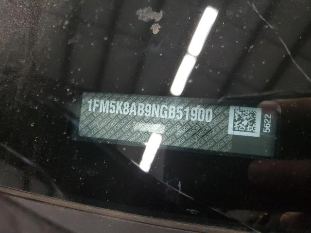 1FM5K8AB9NGB51900 - 2022 FORD EXPLORER POLICE INTERCEPTOR 黑色 照片 13