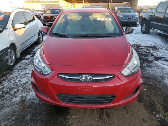 KMHCT5AE5GU261408 - 2016 HYUNDAI ACCENT SE RED photo 5