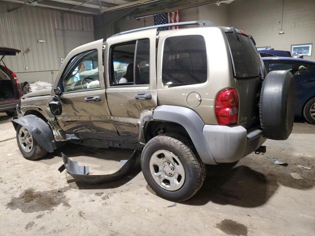 1J4GL48K54W298948 - 2004 JEEP LIBERTY SPORT TAN photo 2