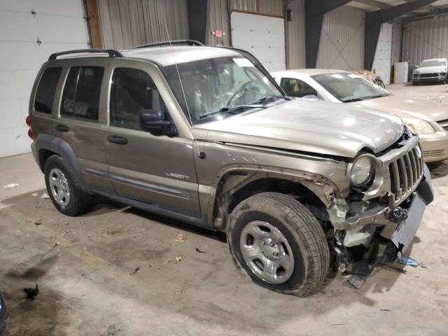 1J4GL48K54W298948 - 2004 JEEP LIBERTY SPORT TAN photo 4