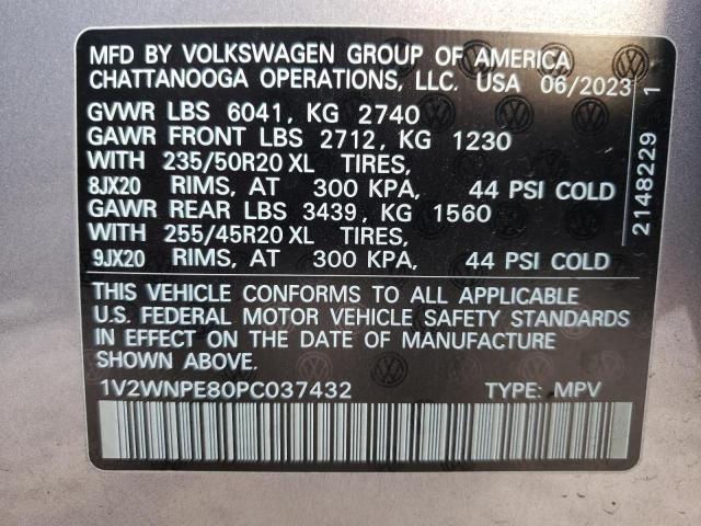 1V2WNPE80PC037432 - 2023 VOLKSWAGEN ID.4 PRO S ნაცრისფერი ფოტო 13