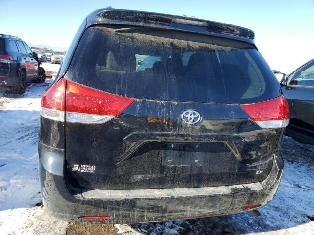 5TDKK3DC7BS055375 - 2011 TOYOTA SIENNA LE BLACK photo 6