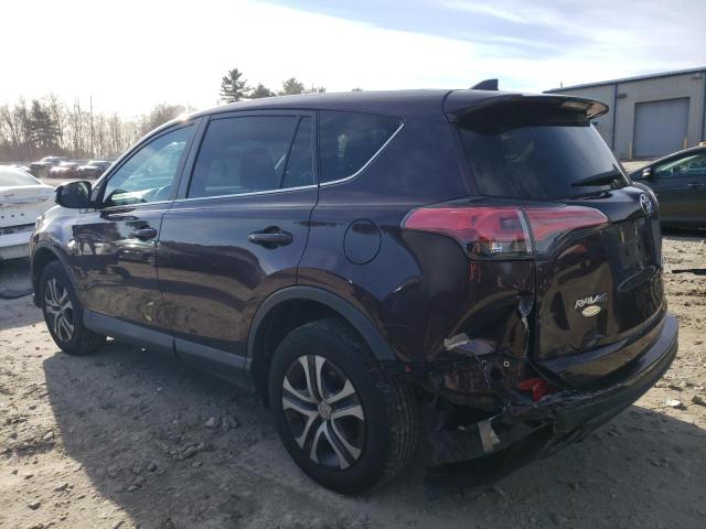 2T3BFREV6JW747177 - 2018 TOYOTA RAV 4 LE BURGUNDY photo 2