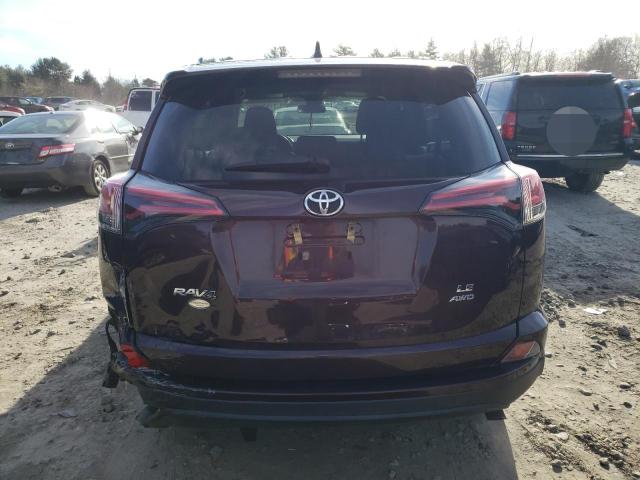 2T3BFREV6JW747177 - 2018 TOYOTA RAV 4 LE BURGUNDY photo 6