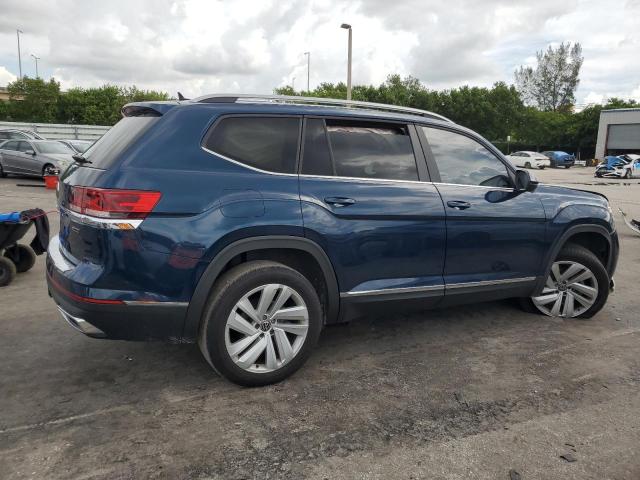 1V2BR2CA0MC520619 - 2021 VOLKSWAGEN ATLAS SEL BLUE photo 3