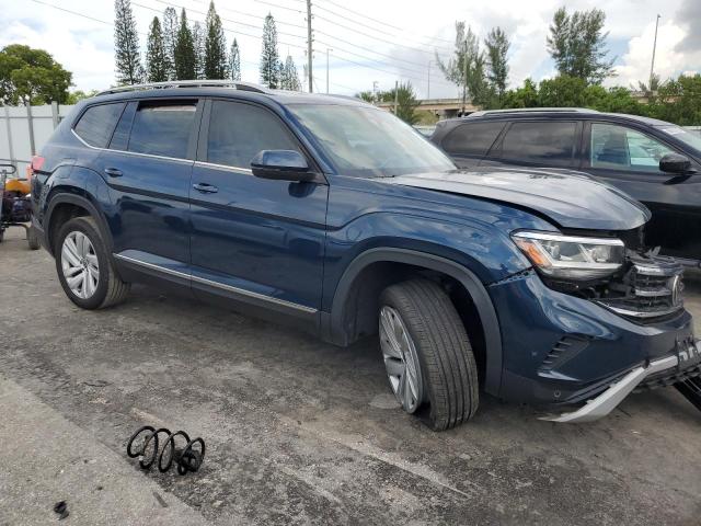 1V2BR2CA0MC520619 - 2021 VOLKSWAGEN ATLAS SEL BLUE photo 4