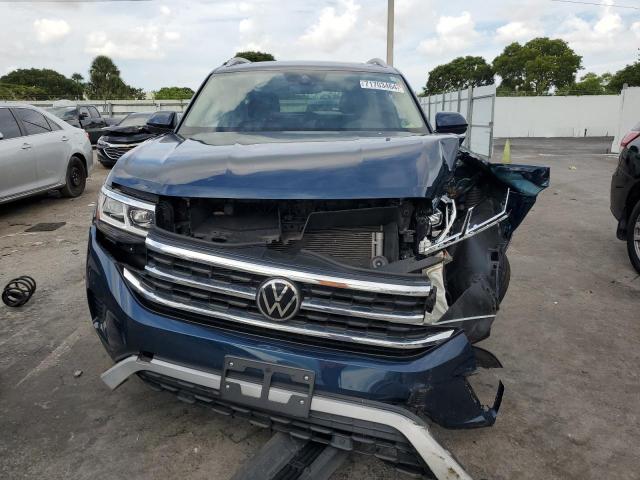 1V2BR2CA0MC520619 - 2021 VOLKSWAGEN ATLAS SEL BLUE photo 5