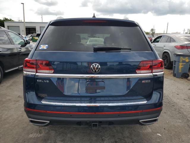 1V2BR2CA0MC520619 - 2021 VOLKSWAGEN ATLAS SEL BLUE photo 6