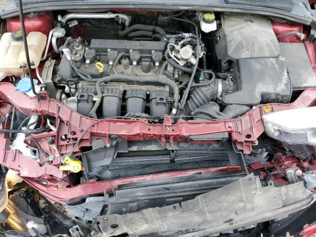 1FADP3N29HL254606 - 2017 FORD FOCUS TITANIUM RED photo 11