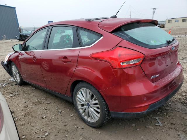 1FADP3N29HL254606 - 2017 FORD FOCUS TITANIUM RED photo 2