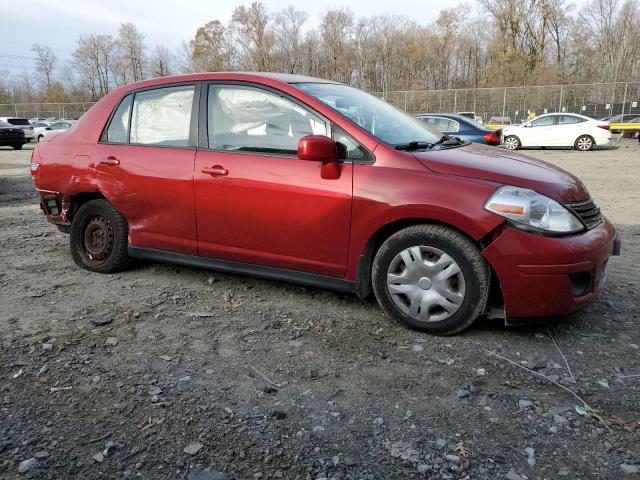 3N1BC1AP5BL391043 - 2011 NISSAN VERSA S RED photo 4