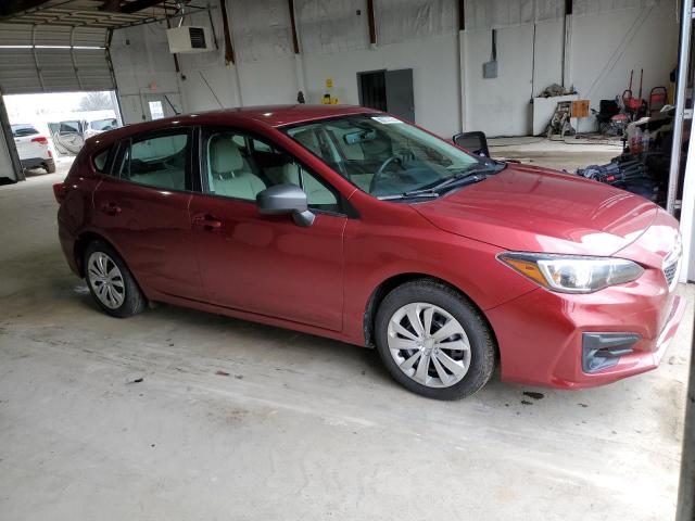 4S3GTAA63J3709312 - 2018 SUBARU IMPREZA RED photo 4