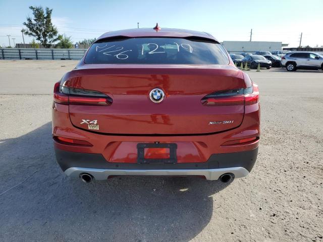 5UXUJ3C50KLG52126 - 2019 BMW X4 XDRIVE30I ბურგუნდია ფოტო 6