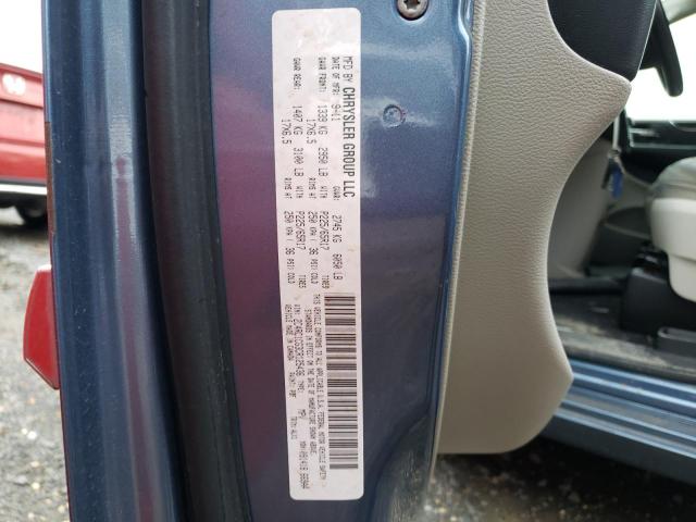 2C4RC1CG3CR125436 - 2012 CHRYSLER TOWN & COU TOURING L BLUE photo 13