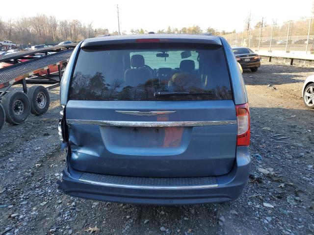 2C4RC1CG3CR125436 - 2012 CHRYSLER TOWN & COU TOURING L BLUE photo 6