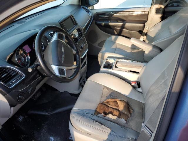 2C4RC1CG3CR125436 - 2012 CHRYSLER TOWN & COU TOURING L BLUE photo 7