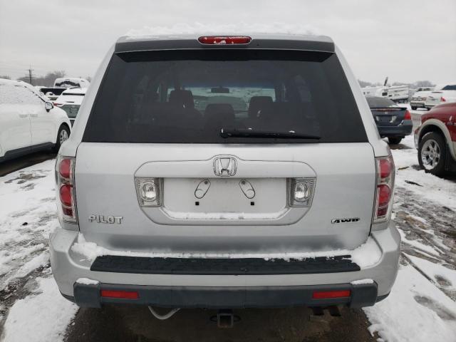 5FNYF18358B037967 - 2008 HONDA PILOT SE SILVER photo 6