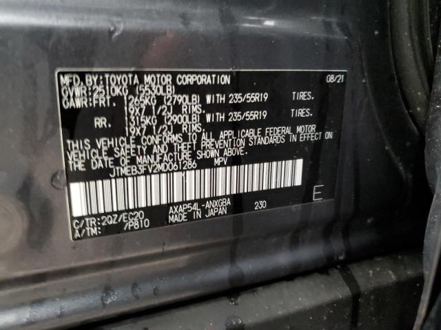 JTMEB3FV2MD061286 - 2021 TOYOTA RAV4 PRIME XSE GRAY photo 13