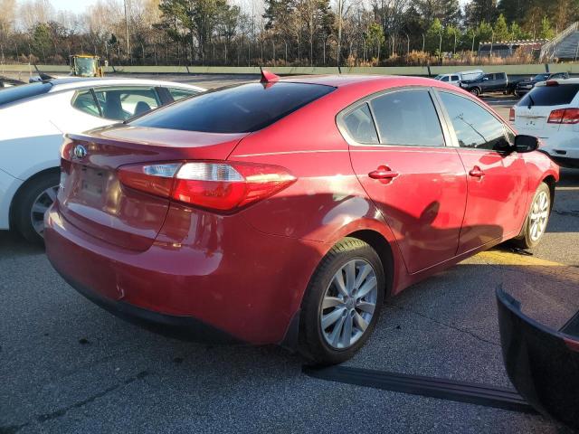 KNAFX4A62G5479564 - 2016 KIA FORTE LX RED photo 3