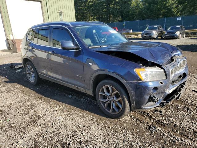 5UXWX7C55E0E75674 - 2014 BMW X3 XDRIVE35I BLUE photo 4