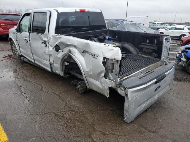 1FTEW1EP8KFC83523 - 2019 FORD F150 SUPERCREW SILVER photo 2