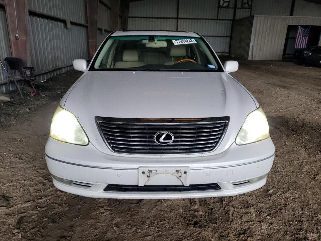 JTHBN36F155021939 - 2005 LEXUS LS 430 WHITE photo 5