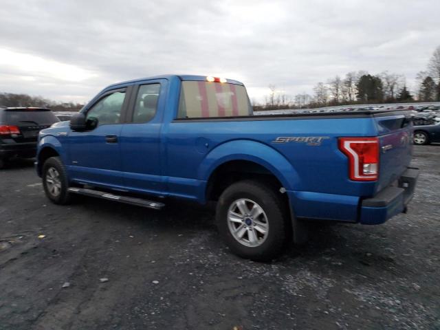 1FTEX1EP4FFC44933 - 2015 FORD F150 SUPER CAB BLUE photo 2