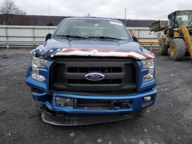 1FTEX1EP4FFC44933 - 2015 FORD F150 SUPER CAB BLUE photo 5