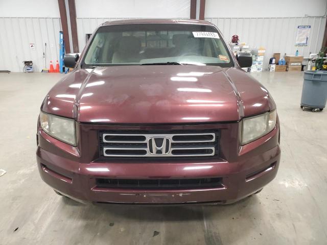 2HJYK16218H534736 - 2008 HONDA RIDGELINE RT MAROON photo 5