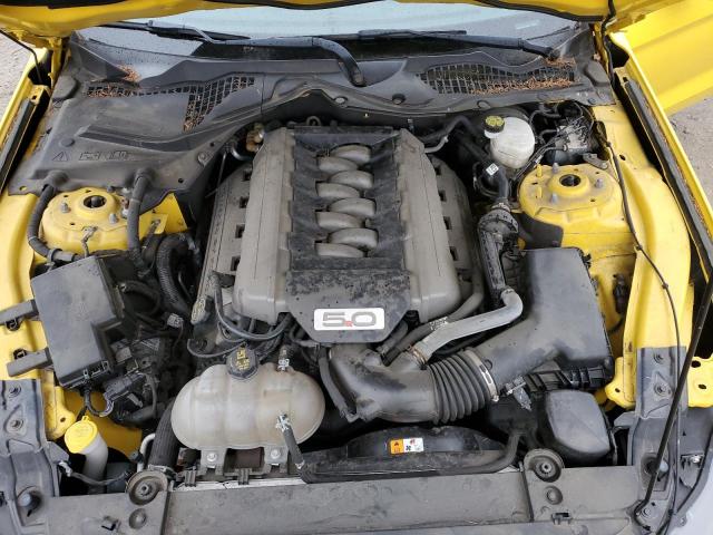 1FA6P8CF8G5226584 - 2016 FORD MUSTANG GT YELLOW photo 11