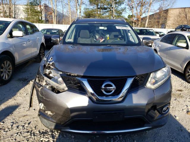 KNMAT2MV7FP520158 - 2015 NISSAN ROGUE S GRAY photo 5