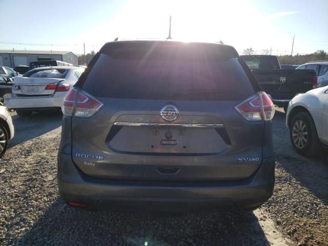 KNMAT2MV7FP520158 - 2015 NISSAN ROGUE S GRAY photo 6