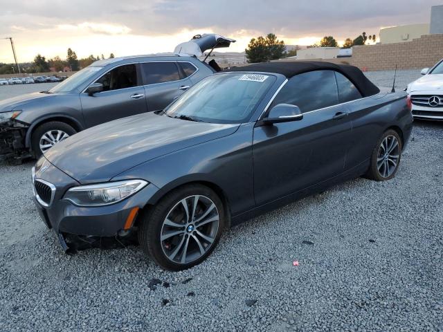 WBA1K9C57GV322624 - 2016 BMW 228 I SULEV GRAY photo 1