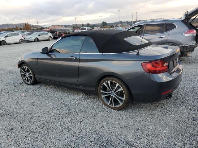 WBA1K9C57GV322624 - 2016 BMW 228 I SULEV GRAY photo 2