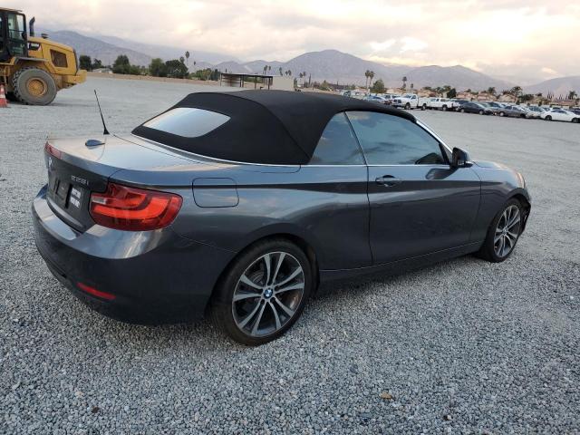 WBA1K9C57GV322624 - 2016 BMW 228 I SULEV GRAY photo 3