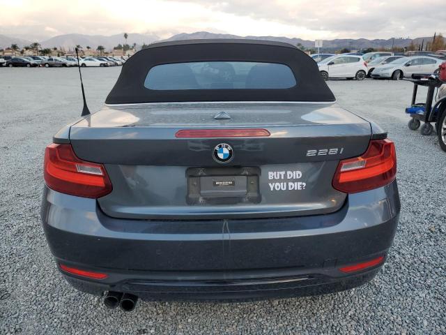 WBA1K9C57GV322624 - 2016 BMW 228 I SULEV GRAY photo 6