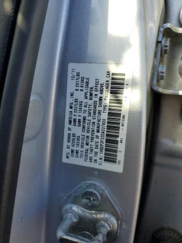 1HGCP2F32CA037900 - 2012 HONDA ACCORD LX SILVER photo 12