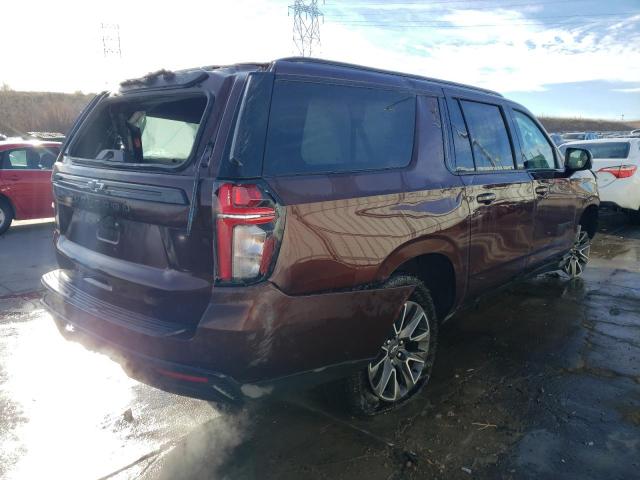 1GNSKDKD0PR223419 - 2023 CHEVROLET SUBURBAN K1500 Z71 MAROON photo 3