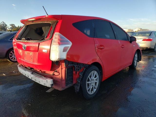 JTDZN3EU1GJ043465 - 2016 TOYOTA PRIUS V RED photo 3