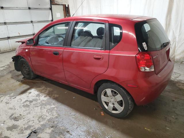 KL1TD66628B110037 - 2008 CHEVROLET AVEO BASE Bordo foto 2