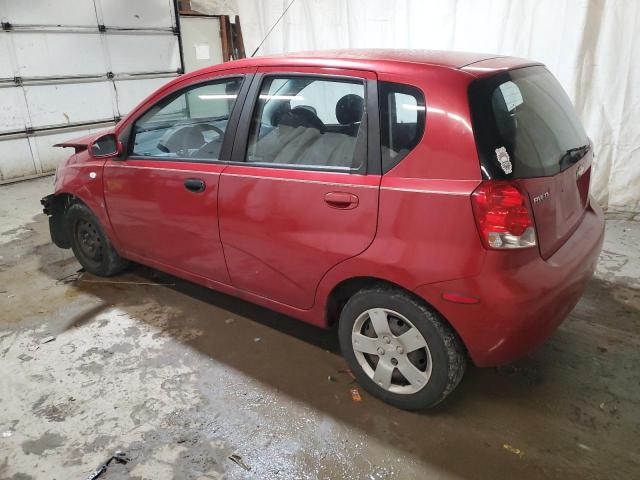 KL1TD66628B110037 - 2008 CHEVROLET AVEO BASE BURGUNDY photo 2