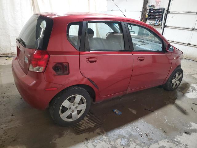 KL1TD66628B110037 - 2008 CHEVROLET AVEO BASE BURGUNDY photo 3