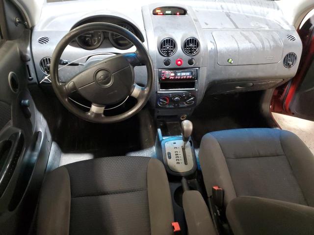 KL1TD66628B110037 - 2008 CHEVROLET AVEO BASE Bordo foto 8