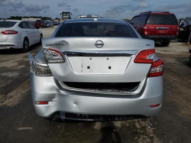 3N1AB7AP5FY222988 - 2015 NISSAN SENTRA S SILVER photo 6