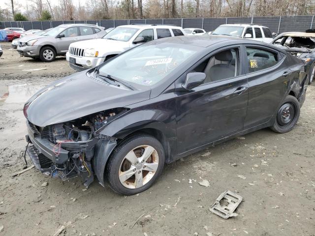 KMHDH4AE6BU145708 - 2011 HYUNDAI ELANTRA GLS BLACK photo 1